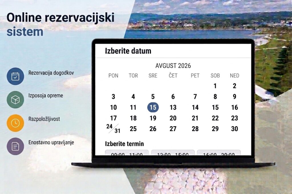 Novi spletni rezervacijski sistem za prostore in opremo